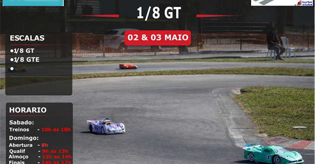 2ª Prova do Campeonato Nacional de 1/8GT e GTE 2026